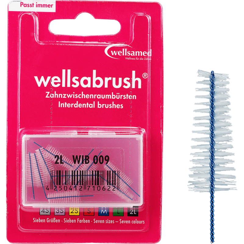 Wellsabrush 2L mezizubní kartáčky 1,3mm, 10ks