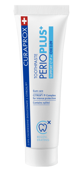 Curaprox Perio Plus+ Support zubní pasta (CHX 0,09%), 75 ml