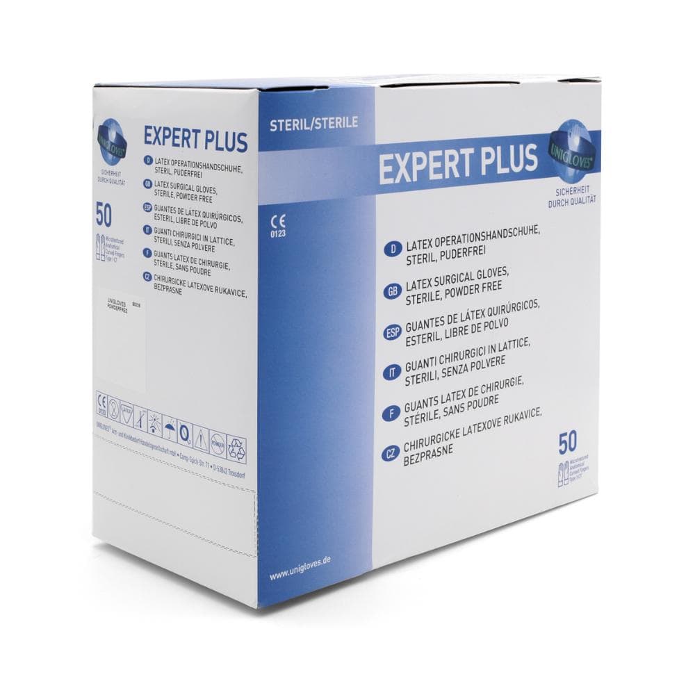Unigloves OP Expert Plus latexové sterilní operační rukavice nepudrované L (vel.8), 50ks - náhled 2