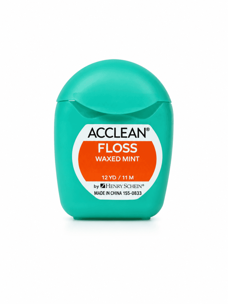 DÁREK - HS Acclean zubní nit voskovaná mini zelená (mint), 11m