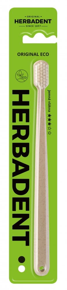 Herbadent ORIGINAL ECO zubní kartáček s jemnými vlákny 3*
