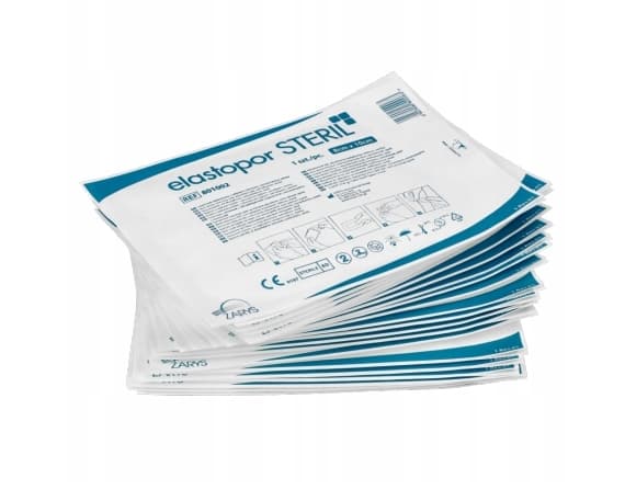 Netkané krytí s absorpční vložkou Elastopor STERIL, sterilní, 8 x 10 cm (30 ks) - náhled 5