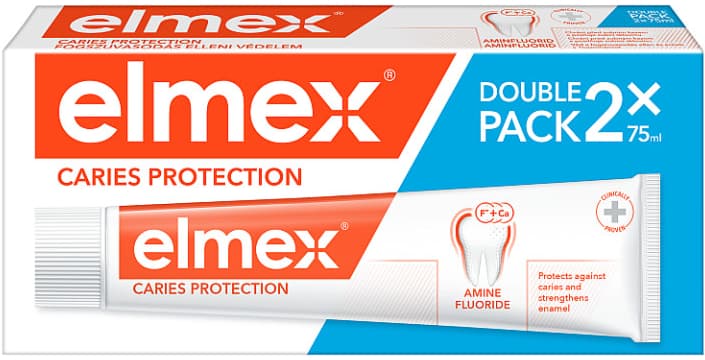 Elmex Caries Protection Double Pack s aminfluoridem, 2x75 ml