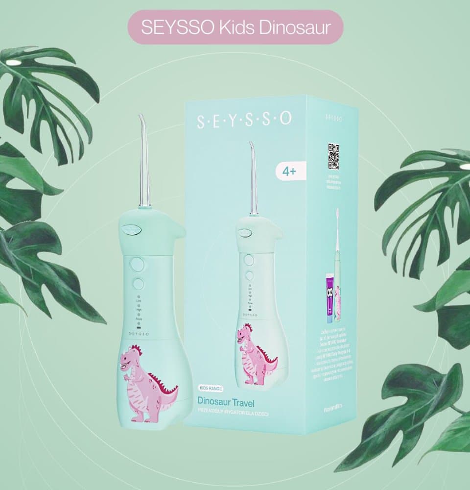 SEYSSO KIDS Dinosaur Coral přenosná ústní sprcha od 4 let - náhled 3