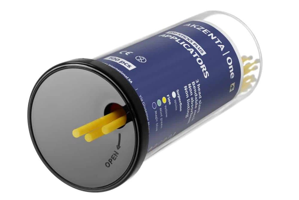Akzenta Top Sticks Plus Micro aplikátory FINE (žluté), 100ks - náhled 4