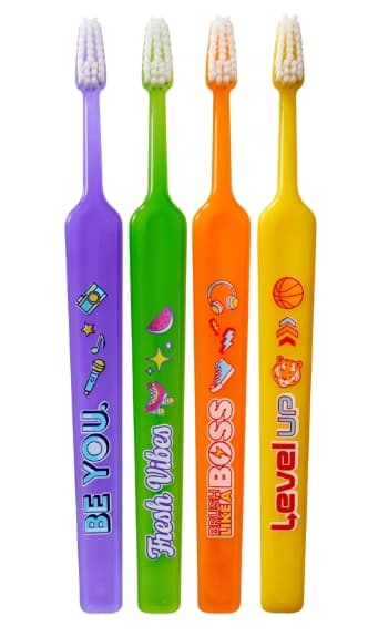 TEPE Kids X-soft dětský zubní kartáček od 6 let , 4ks (sáček)