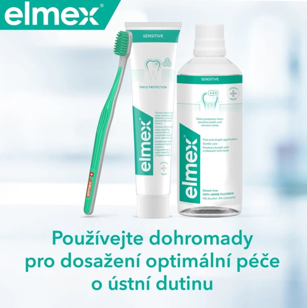 Elmex Sensitive Super SET zubní pasta, 75ml + zubní kartáček - náhled 3