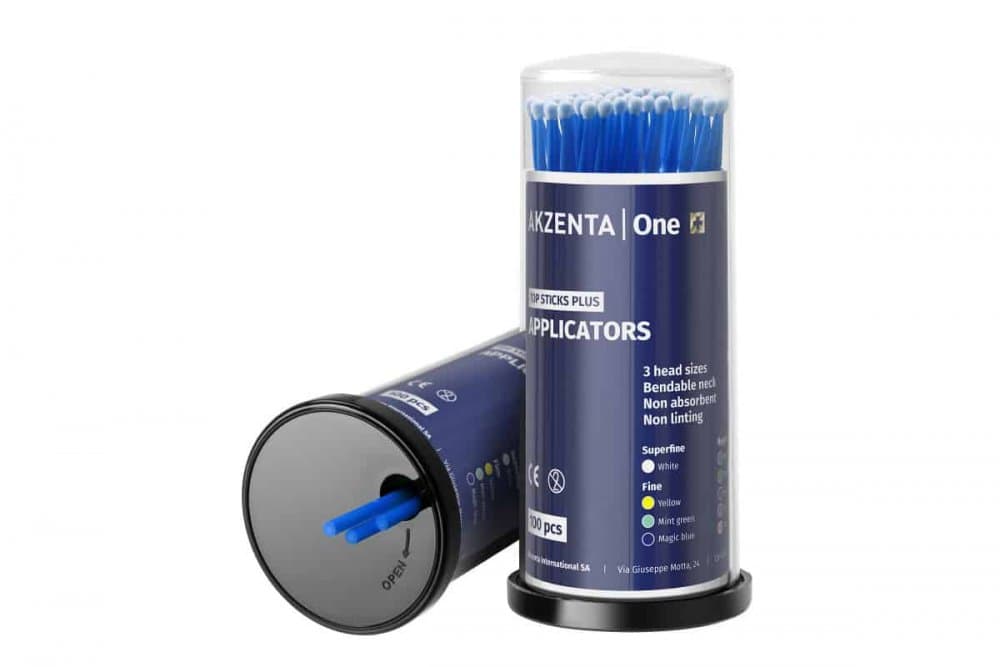 Akzenta Top Sticks Plus Micro aplikátory REGULAR (modré), 100ks - náhled 2