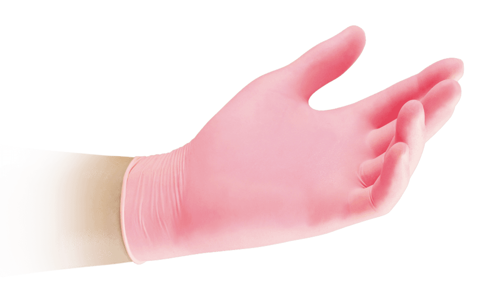 Cranberry Cerise Nitrile vyšetřovací nitrilové rukavice M (7-8) růžové, 200ks - náhled 2
