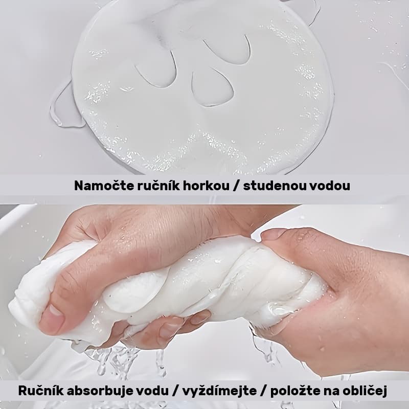 Obličejový ručník napařovací, 1 ks - náhled 3