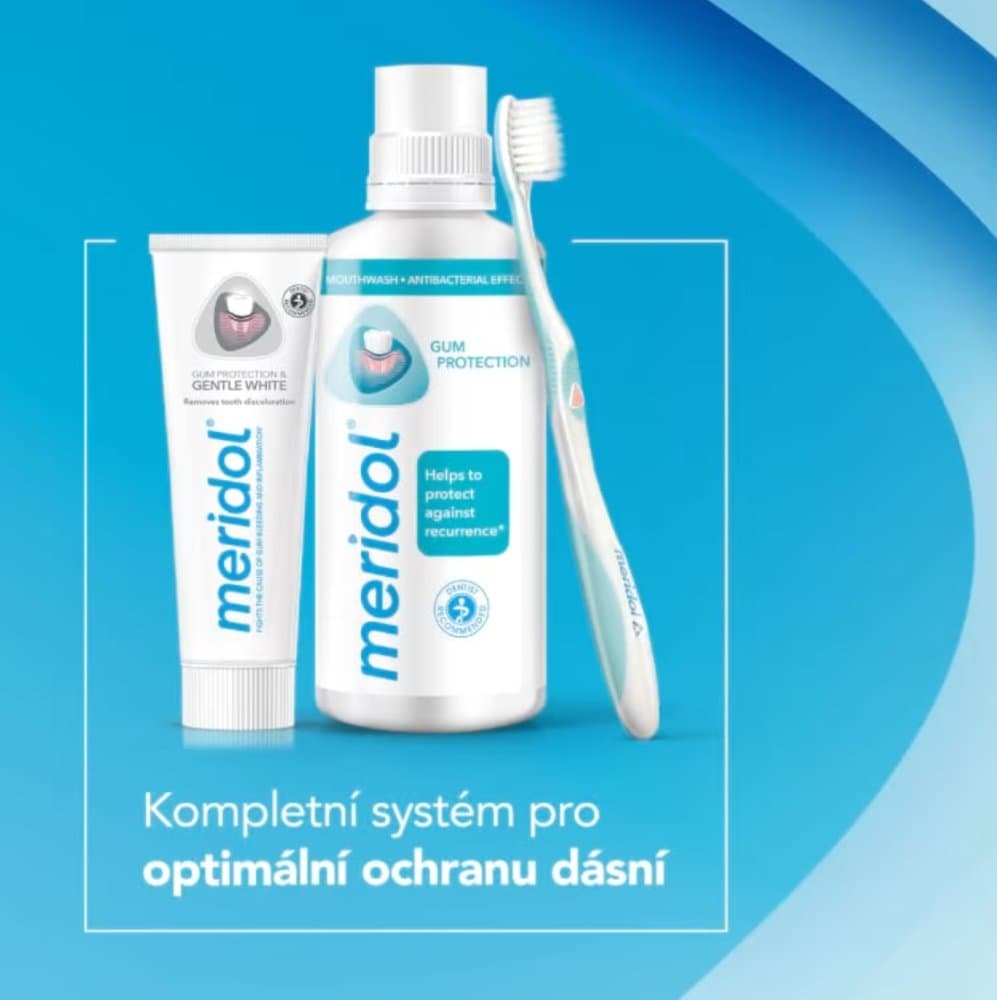 Meridol Gum Protection & Gentle White zubní pasta, 75ml - náhled 2