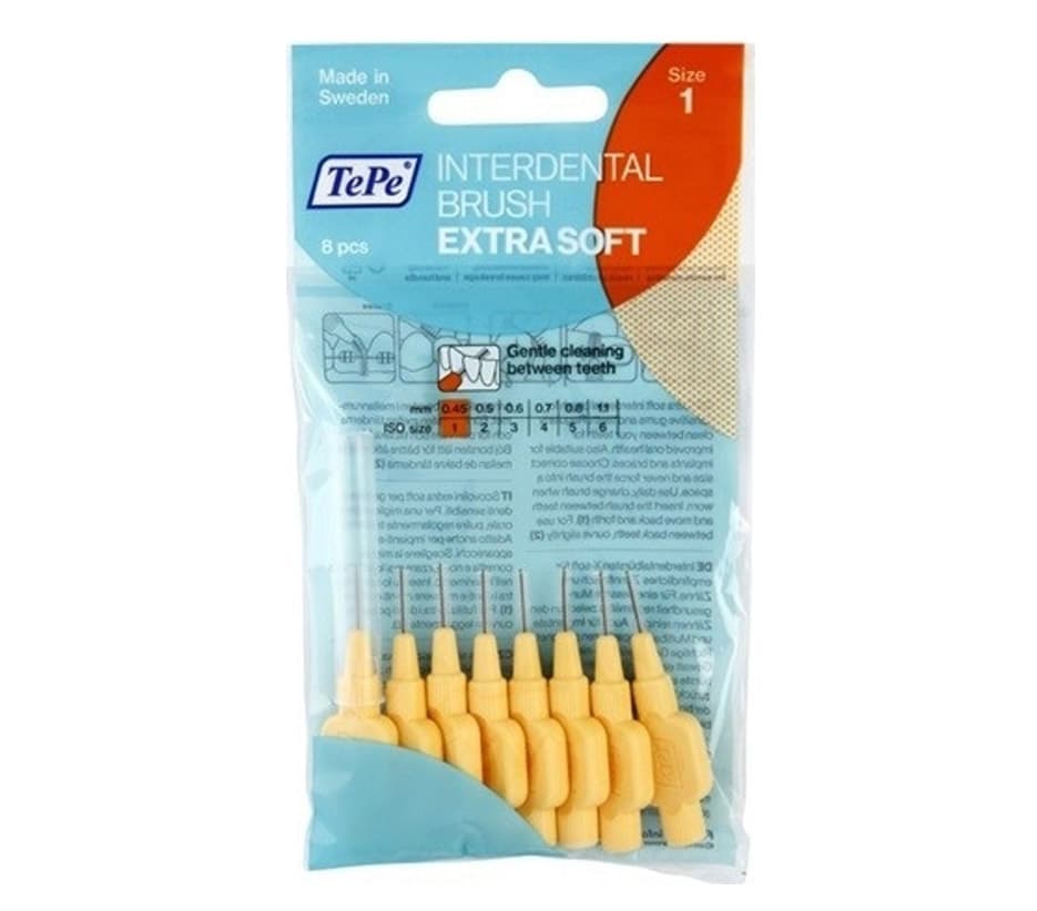 TePe EXTRA SOFT 1 mezizubní kartáčky 0,45 mm, 8 ks - náhled 1