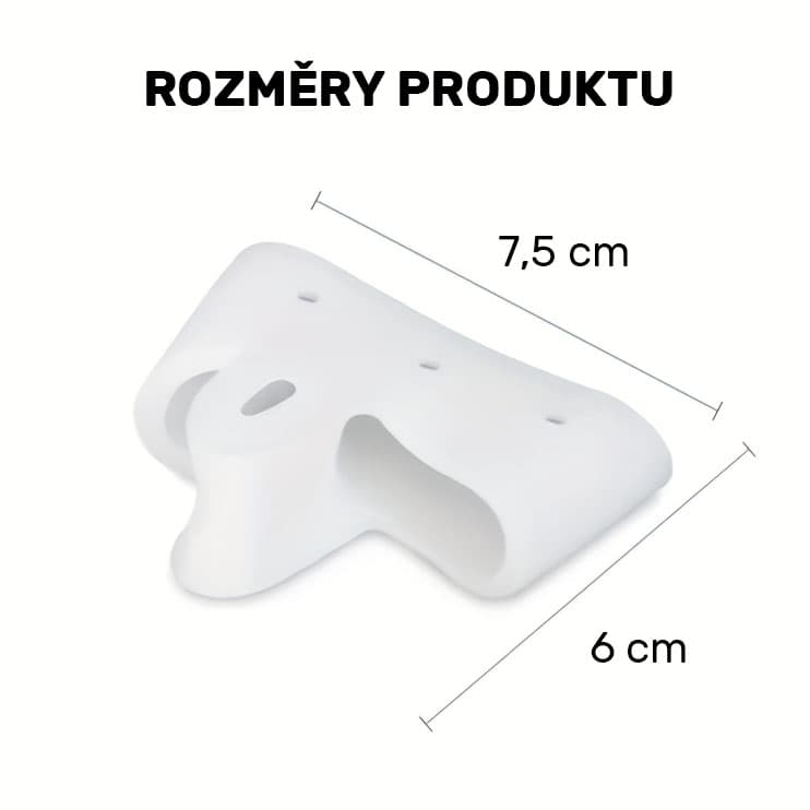 Gelový oddělovač palce navlékací, 2 ks (bílý) - náhled 2