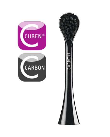 Curaprox Hydrosonic Carbon Black is White náhradní hlavice, 2 ks - náhled 3