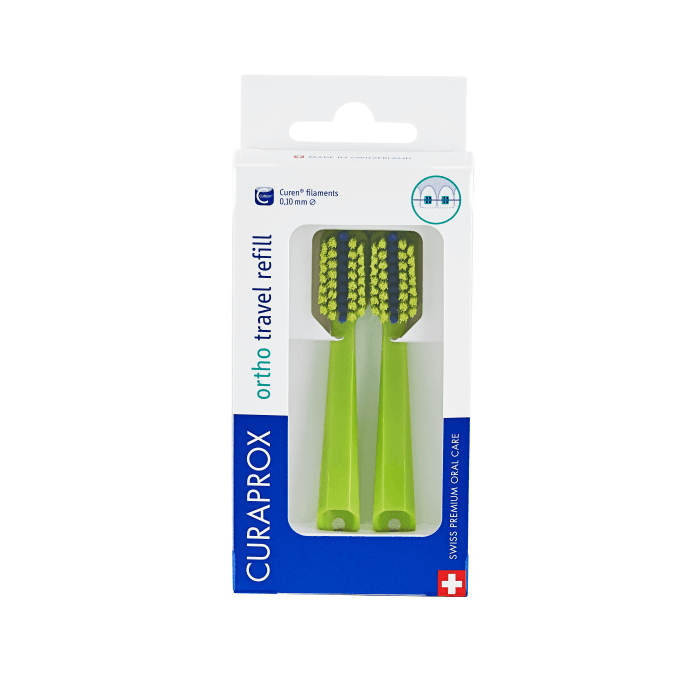 Curaprox Travel set ORTHO, náhradní hlavice, 2 ks - náhled 3