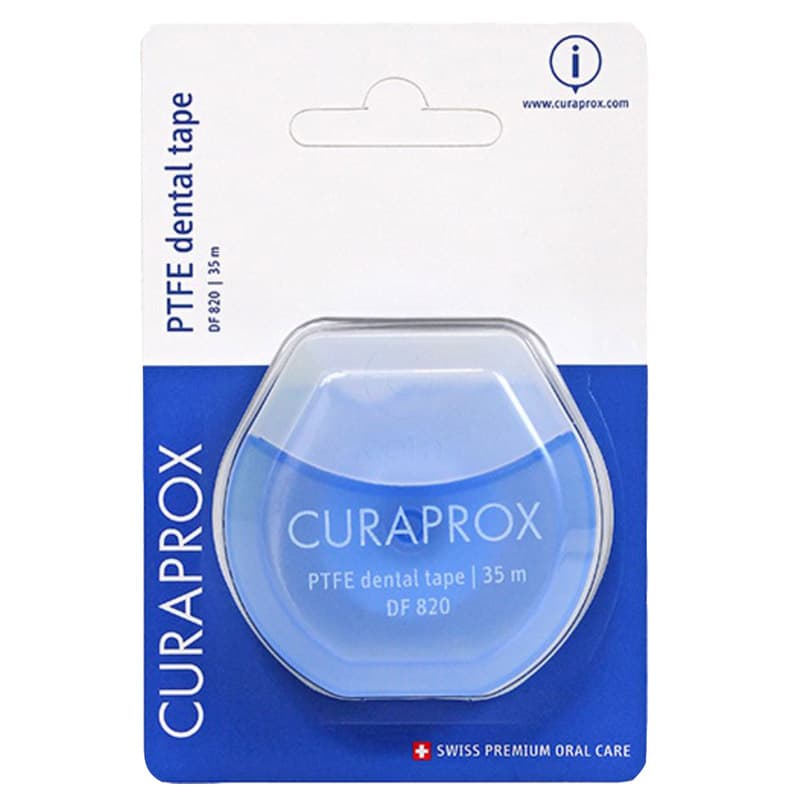 Curaprox DF 820 teflonová dentální páska, 35m