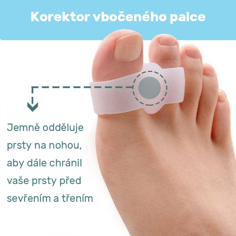 Gelový korektor s dvojitým kroužkem na palec (hallux), 2 ks - náhled 5