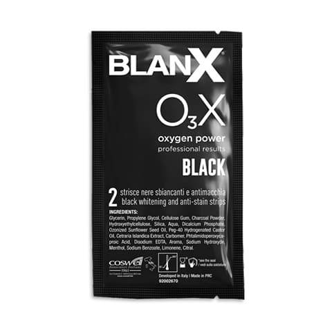 BlanX O3 X Black Fast Action bělící pásky na zuby, 10ks - náhled 4