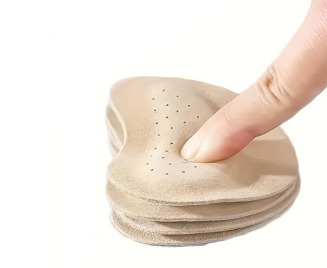 Výstelky do bot přední, umělý semiš, 2 ks (béžové) - náhled 4