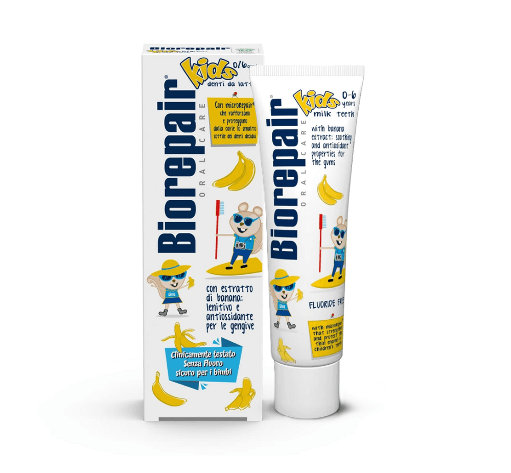 BioRepair Kids dětská zubní pasta 0-6 let (banán), 50ml - náhled 4