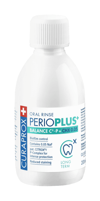Curaprox Perio Plus+ Balance ústní voda (0,05% CHX), 200ml