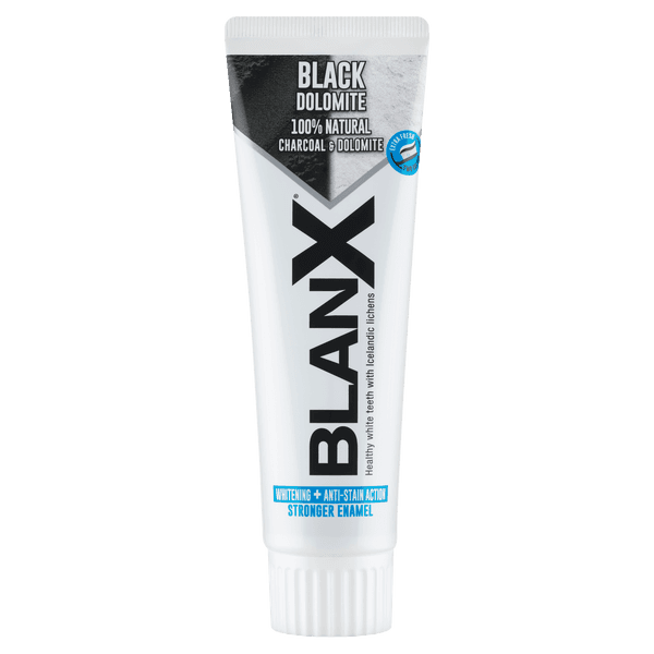 BlanX Black DOLOMITE bělící zubní pasta s černým uhlím a lišejníkem, 75ml - náhled 4