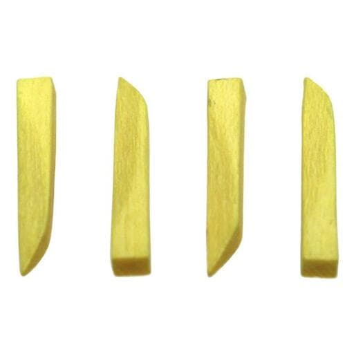 PURE dřevěné klínky 16 x 1,5 x 1,5mm (žluté), 100ks