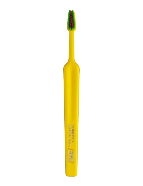 TePe Compact Colour X-SOFT zubní kartáček, žlutý (blistr) - náhled 3
