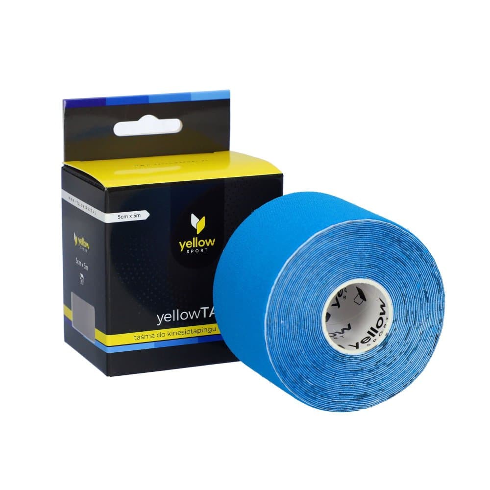 yellowTAPE Kineziologický tejp, 5cm x 5m (modrý)
