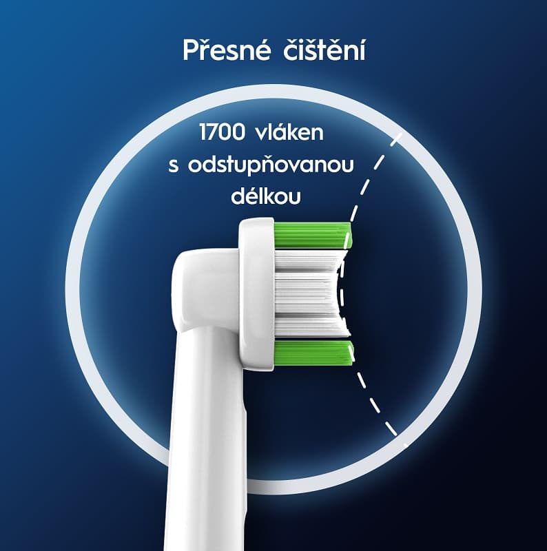 Oral-B PRO Precision Clean náhradní hlavice, 2ks (bílé) - náhled 3