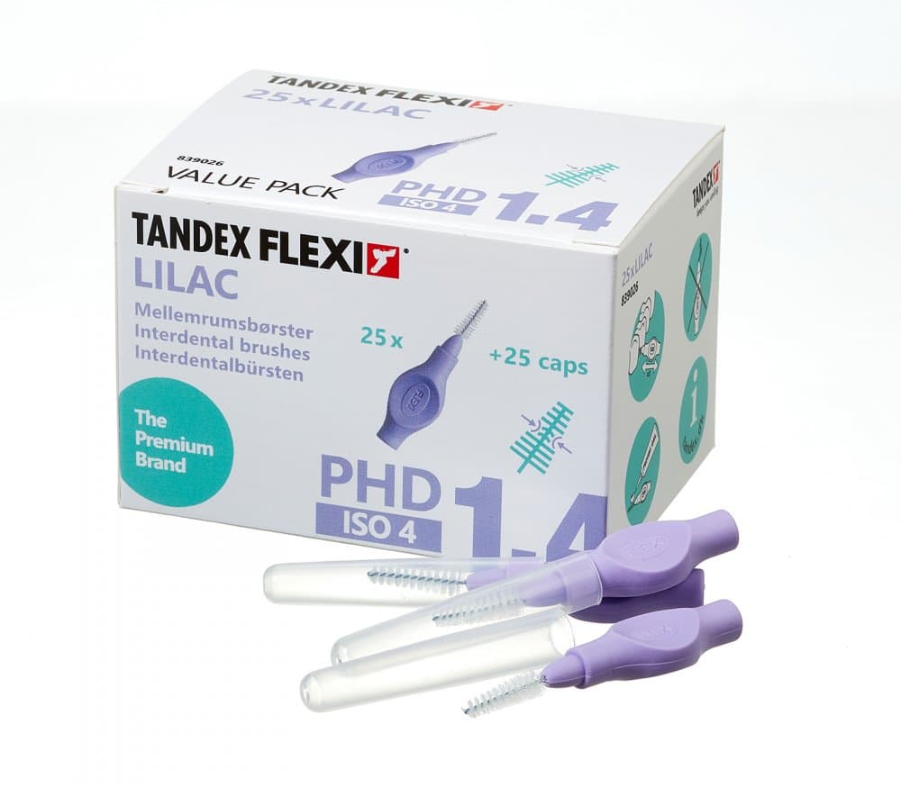 Tandex Flexi mezizubní kartáček 1,4 mm ISO 4 kónické (lila), 25ks - náhled 1