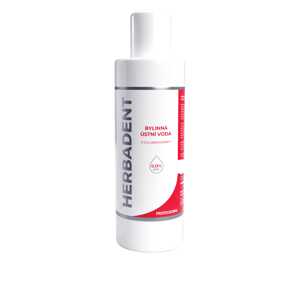 HERBADENT PROFESSIONAL bylinná ústní voda s CHX 0,12%, 240ml