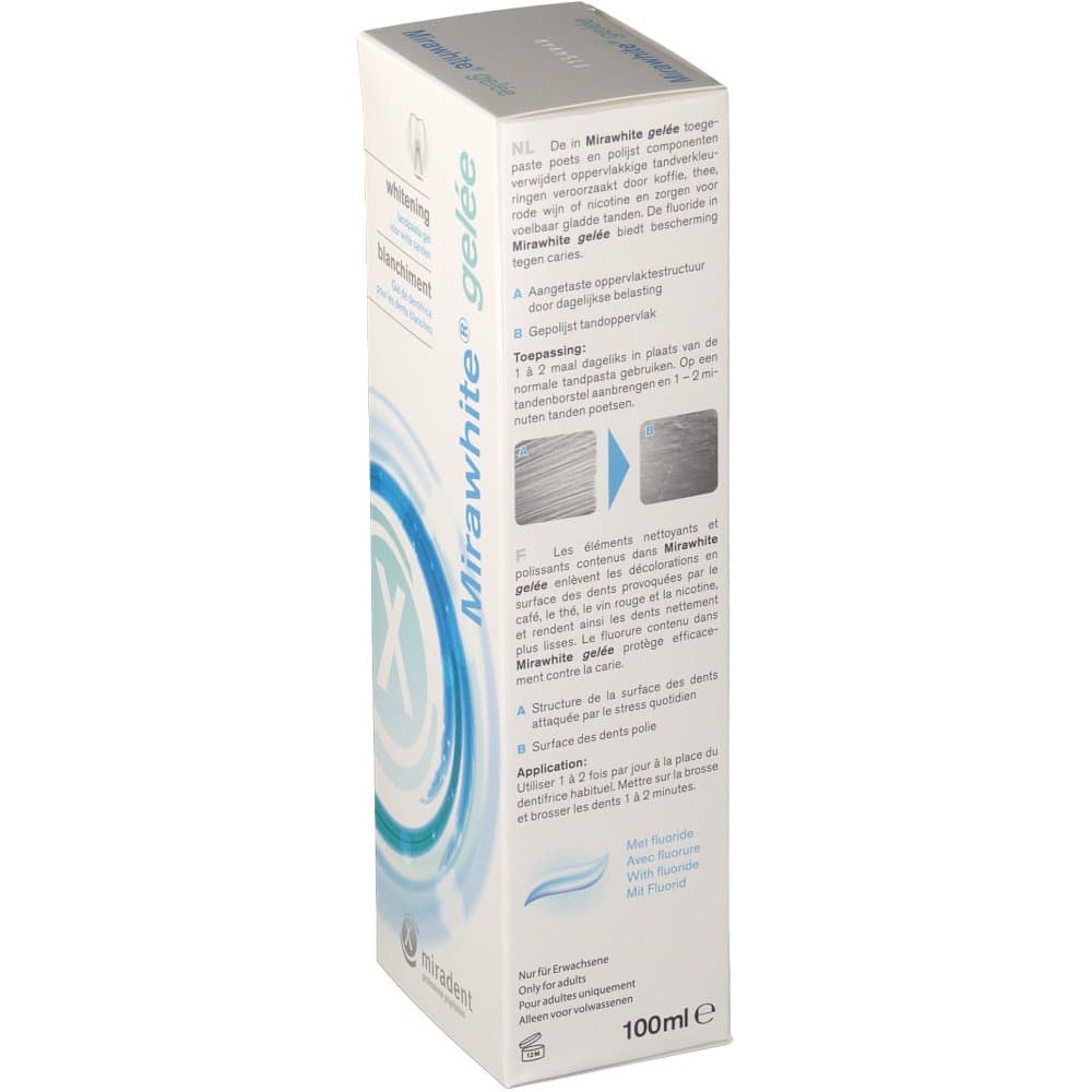 Mirawhite Gelée intenzivní bělící gelová pasta, 100ml - náhled 2