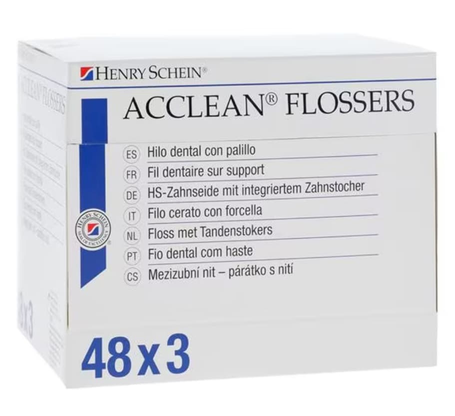 Acclean dentální mečík s nití (mint), 3x48ks