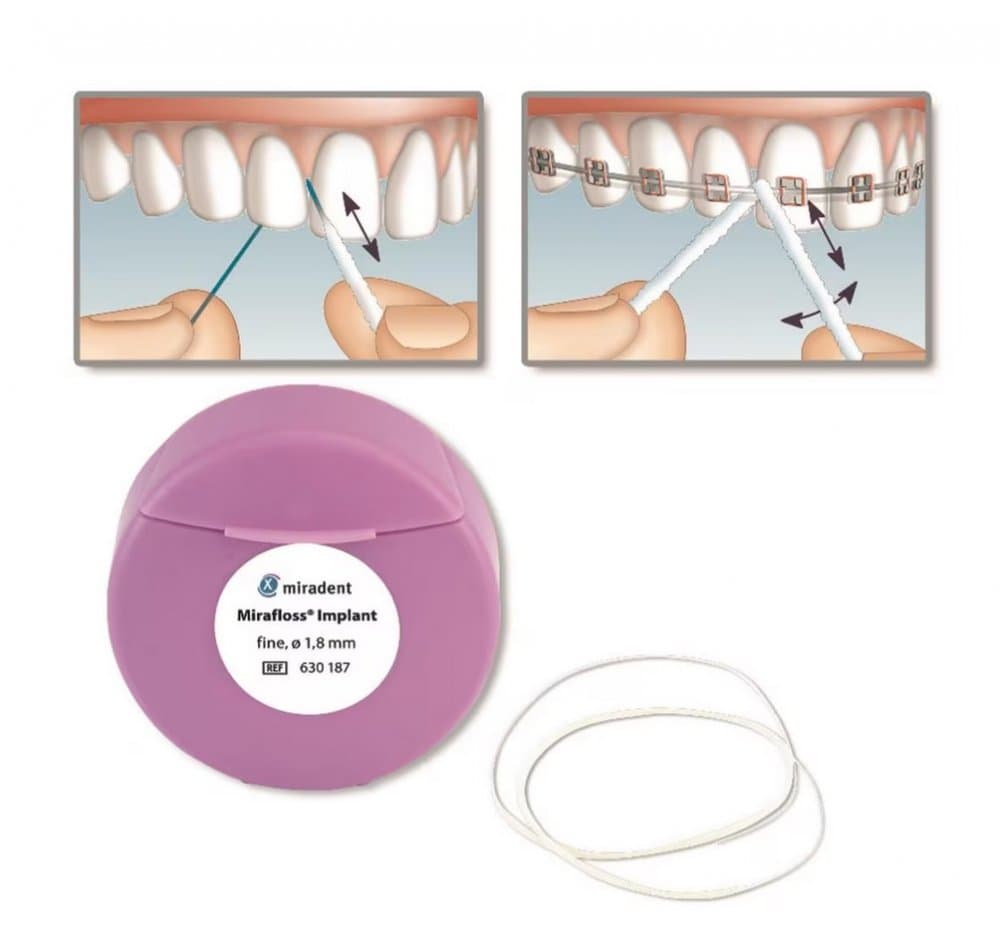Mirafloss Implant zubní nit 1,8mm, 50 ks - náhled 3