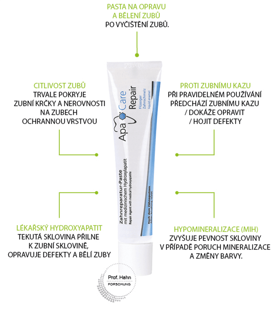 ApaCare speciální korekční zubní pasta, 30 ml - náhled 4