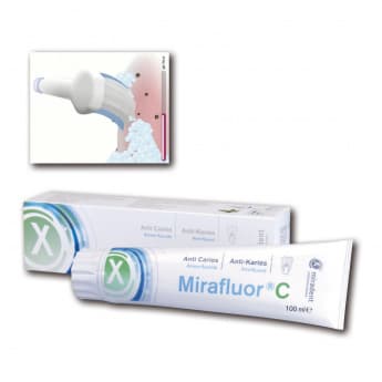 Mirafluor C fluoridová zubní pasta na citlivé zuby, 100ml - náhled 2
