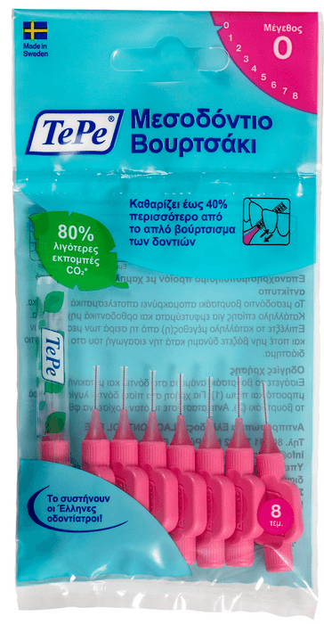 TePe ORIGINAL 0 mezizubní kartáčky 0,4 mm, 8ks - náhled 1