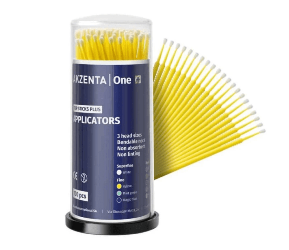 Akzenta Top Sticks Plus Micro aplikátory FINE (žluté), 100ks - náhled 3