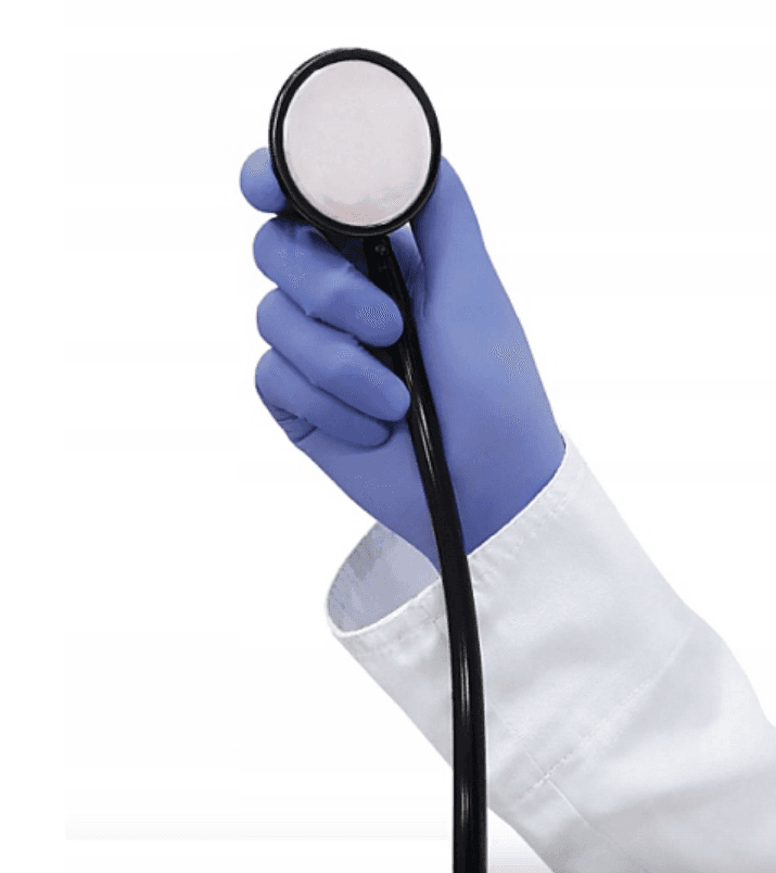Zarys easyCARE vyšetřovací nitrilové rukavice L (8-9) modré, 100ks - náhled 4