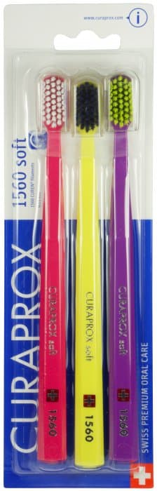 Curaprox Soft CS1560 zubní kartáček 3v1, 3ks - náhled 1