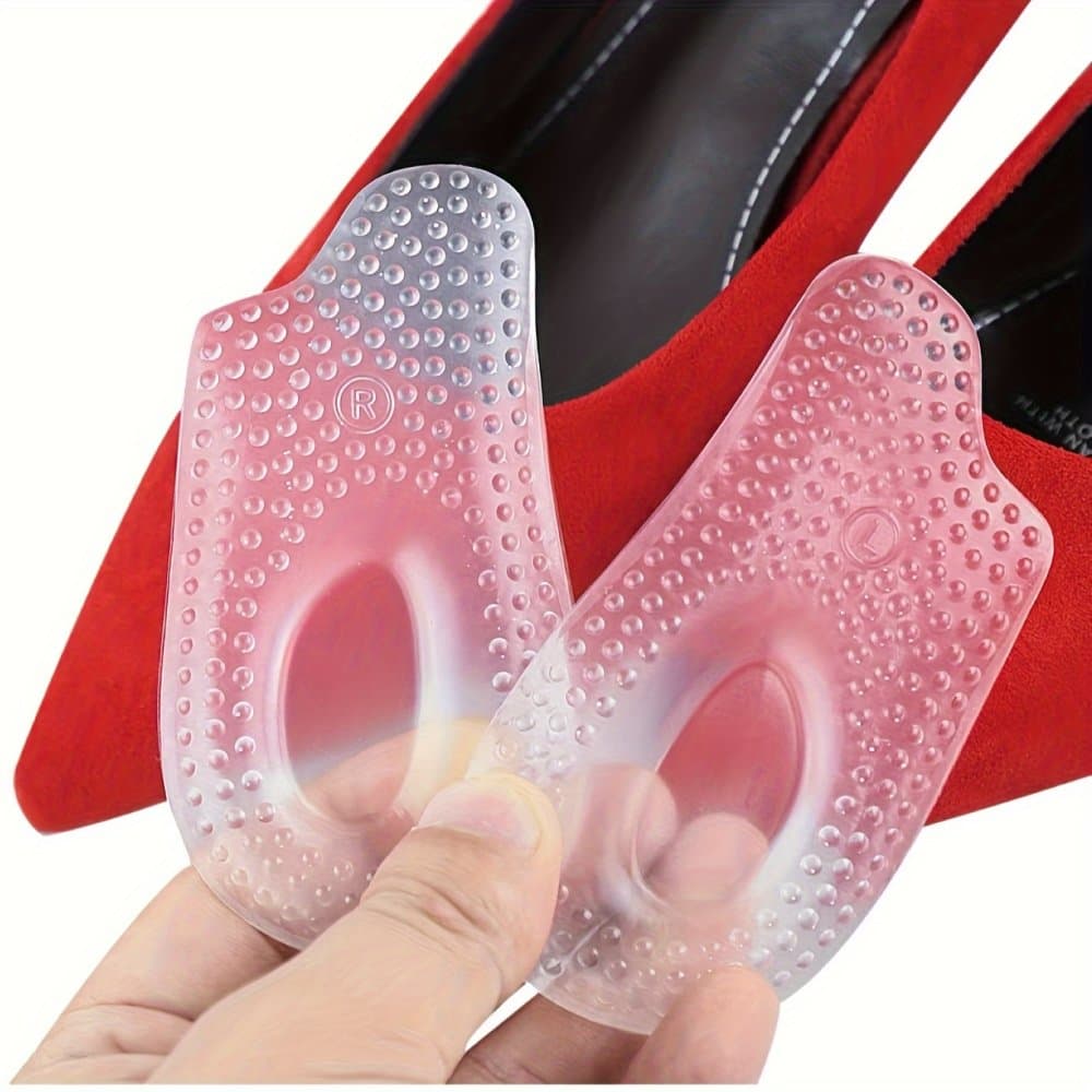 Gelové podpatěnky anatomické masážní (transparent), 2 ks - náhled 4