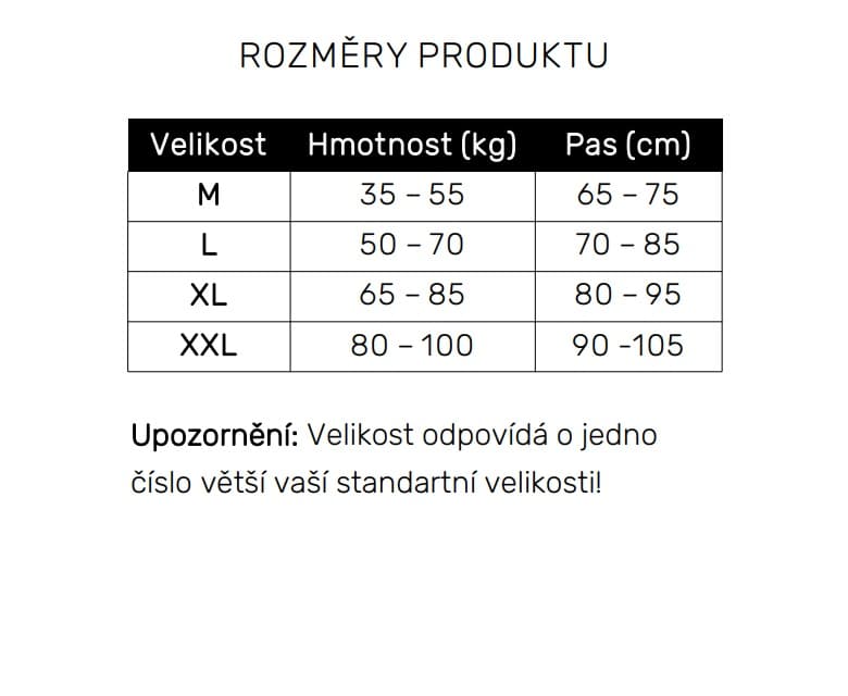 Nastavitelný bederní pás, černý (různé velikosti) L - náhled 5