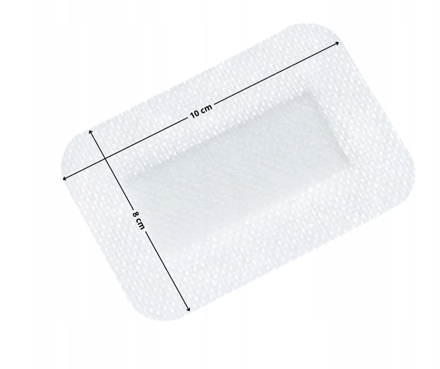 Netkané krytí s absorpční vložkou Elastopor STERIL, sterilní, 8 x 10 cm (30 ks) - náhled 3