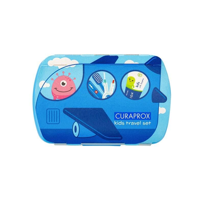Curaprox Travel Set KIDS modrý - náhled 2