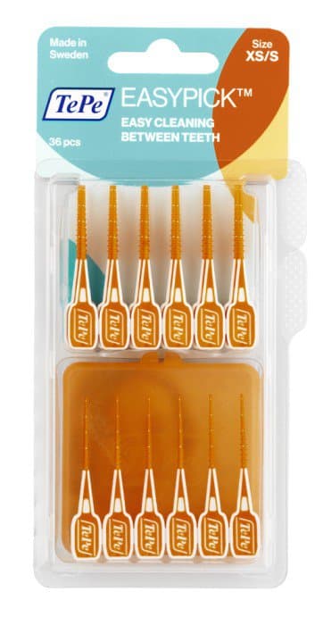 TEPE EasyPick dentální párátka XS/S (oranžová), 36ks