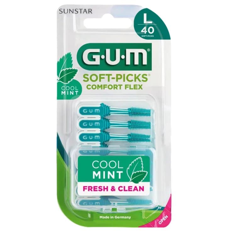 GUM Soft-Picks Comfort FLEX MINT (L), 40 ks