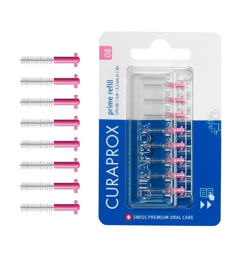 Curaprox CPS 08 Prime REFILL mezizubní kartáčky, 8ks (blistr)