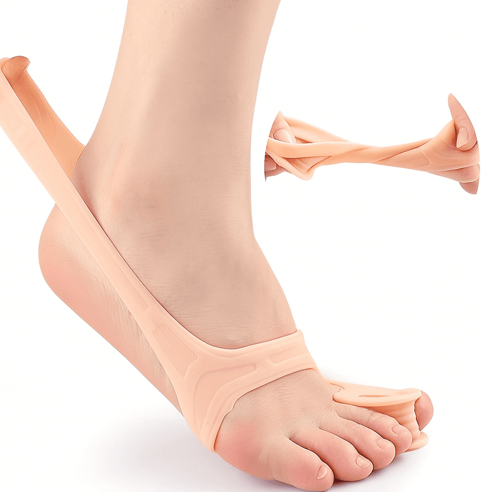 Gelový oddělovač palce Hallux s patou (béžový) - náhled 5