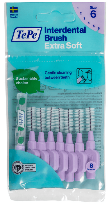 TePe EXTRA SOFT 6 mezizubní kartáčky 1,1 mm, 8 ks - náhled 1